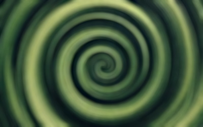 Снимок из космоса показал зеленую спираль в море